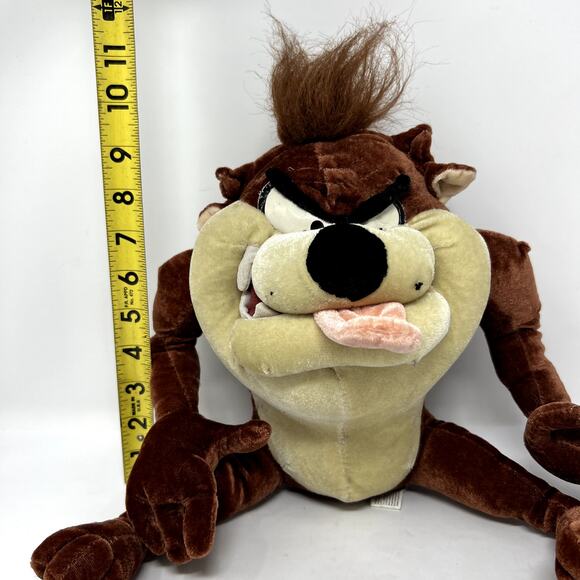 Six Flags Taz Tasmanian Devil Looney Tunes Plush Stuffed Animal Toy Kids Child - Picture 3 of 10